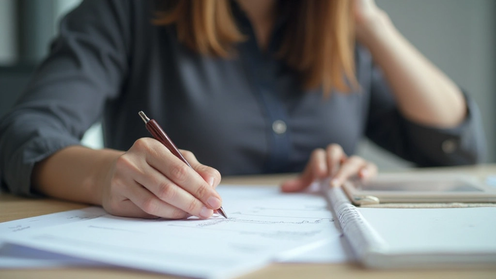 Человек составляет личный бюджет и ведет учет расходов